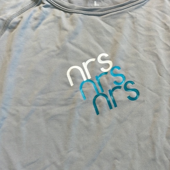 NRS Women’s H2Core Silkweight Grey and White long Sleeve Shirt, size large - Picture 3 of 10